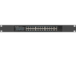 LANBERG Switch 24-Port 100MB PoE+/2x Combo Rack 19 250W