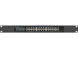 LANBERG Switch 24-Port 100MB PoE+/2x Combo Rack 19 360W V2