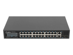 LANBERG Switch 24-Port 100MB PoE+/2x Combo Rack 19 360W V2