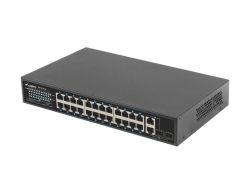 LANBERG Switch 24-Port 100MB PoE+/2x Combo Rack 19 360W V2