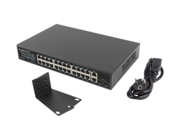 LANBERG Switch 24-Port 1Gb PoE+/2xGb 2xSFP Rack 19 360W