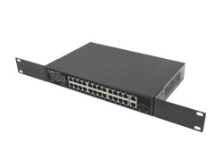 LANBERG Switch 24-Port 1Gb PoE+/2xGb 2xSFP Rack 19 360W