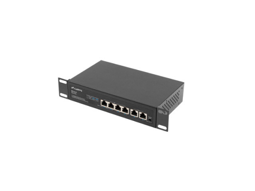 LANBERG Switch 4-Port 100MB PoE+/2x100MB unmanag. 10/1960W