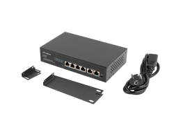 LANBERG Switch 4-Port 100MB PoE+/2x100MB unmanag. 10/1960W
