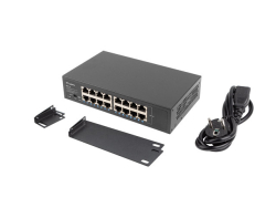 LANBERG Switch RSGE 16-Port 1Gb unmanaged Gigab.Eth. 10/19