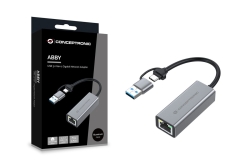 CONCEPTRONIC Adapter USB-C/-A3.0->GbE 5Gbs 0.18m gr