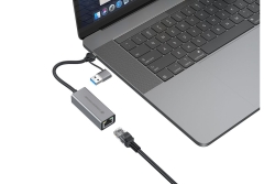 CONCEPTRONIC Adapter USB-C/-A3.0->GbE 5Gbs 0.18m gr