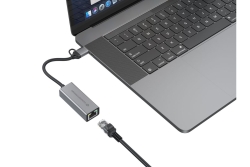 CONCEPTRONIC Adapter USB-C/-A3.0->GbE 5Gbs 0.18m gr