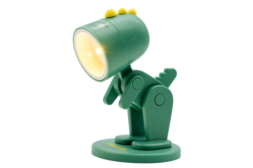 RealPower LED-Tier Taschenlampe Green Dino mit Sockel
