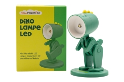 RealPower LED-Tier Taschenlampe Green Dino mit Sockel