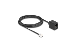 DELOCK Telefonkabel RJ11 Stecker zu RJ45 Buchse schwarz 3m