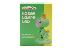 RealPower LED-Tier Taschenlampe Grenn rabbit mit Sockel