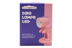 RealPower LED-Tier Taschenlampe Pink dino mit Sockel