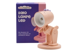 RealPower LED-Tier Taschenlampe Pink dino mit Sockel
