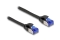 DELOCK RJ45 Netzwerkkabel Cat.6A S/FTP Slim 1m schwarz