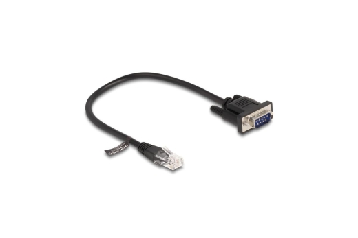 DELOCK Kabel RJ45 Stecker zu Seriell RS-232 D-Sub 9 Stecker