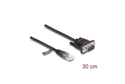 DELOCK Kabel RJ45 Stecker zu Seriell RS-232 D-Sub 9 Stecker