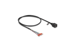 DELOCK Kabel RJ45 Buchse zu Aderendhülsen Cat.5e 50cm schw.