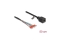 DELOCK Kabel RJ45 Buchse zu Aderendhülsen Cat.5e 50cm schw.