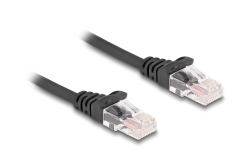 DELOCK RJ45 Spiralkabel Stecker zu Stecker Cat.5e 3m schwarz