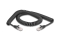 DELOCK RJ45 Spiralkabel Stecker zu Stecker Cat.5e 2m schwarz