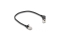 DELOCK RJ45 Netzwerkkabel Cat.6A S/FTP Slim 90° 0,25m schwar