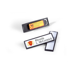 Namensschild CLIP CARD mit Magnet - 67 x 17 mm, 25...