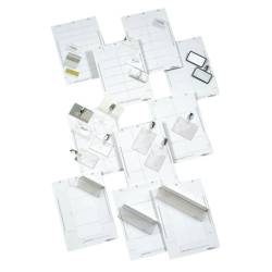Einsteckschild Badgemaker®, 60x30mm, 540 Stück, weiß