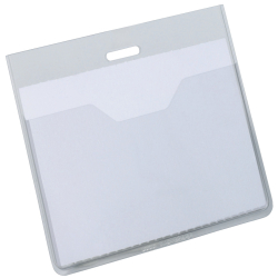 Namensschild mit offener Tasche, 90 x 60 mm, 20 Stück
