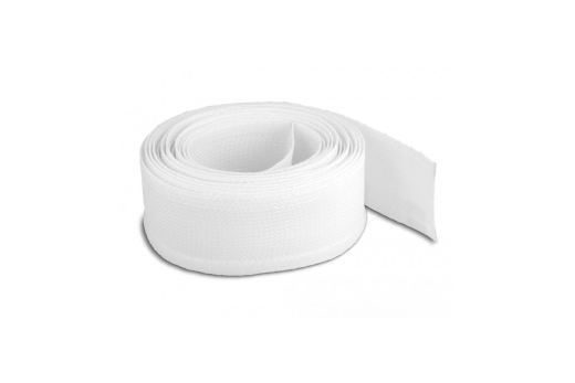 DELOCK Geflechtschlauch mit Klettverschluss 5 m x 19 mm weiß