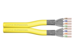 DIGITUS Verlegekabel Cat7a S/FTP duplex 500m gelb AWG22/1