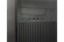 Inter-Tech Geh IT-6521 black Micro-Tower 2xUSB 3.2 Gen 1