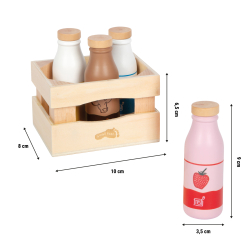 Kiste mit Milchgetränken „fresh“