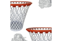 Mad Monkey - Mülleimer in Form eines Basketballnetzes