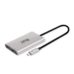 Club3D Adapter Thunderbolt 3 > 2x DP 1.2 4K@60Hz aktiv...