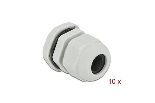 DELOCK Kabelverschraubung PG13,5 10 Stück grau