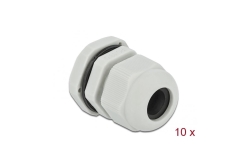 DELOCK Kabelverschraubung PG13,5 10 Stück grau