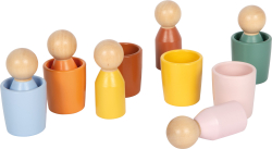 Montessori Sortierbecher mit Figuren