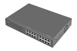 DIGITUS POE Injektor 8-Port Gigabit PoE+ 250W schwarz