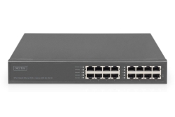 DIGITUS POE Injektor 8-Port Gigabit PoE+ 250W schwarz