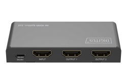 DIGITUS HDMI Splitter 1x2 4K/60Hz HDCP 2.3 EDID Control