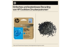 HP 924e Cyan Tintenpatrone EvoMore