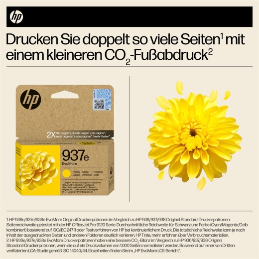 HP 937e Gelb Tintenpatrone EvoMore