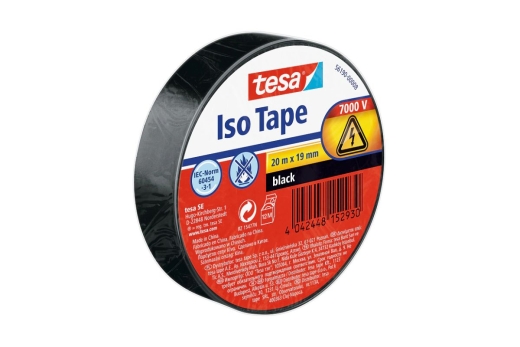 tesa Isolierband 20m x 19mm schwarz