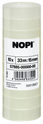 tesa NOPI Klebefilm 33m x 15mm transparent