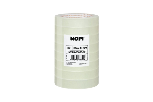 tesa NOPI Klebefilm 66m x 19mm transparent