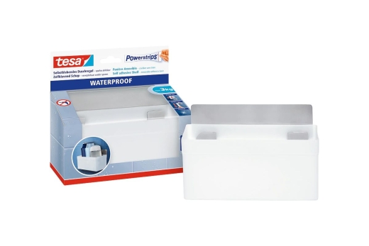 tesa Powerstrips Waterproof Regal Zoom metall