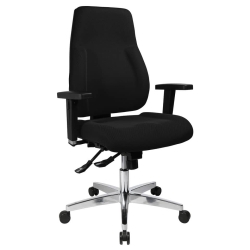 Bürodrehstuhl P91 - schwarz, mit Armlehnen,...