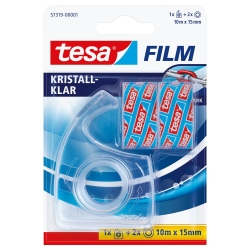 tesafilm Klebefilm 2 Rollen 10m x 15mm kristall-klar