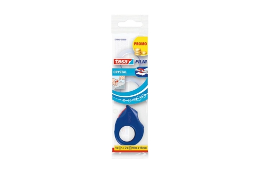 tesafilm Abroller Mini + 2 Rollen kristall-klar